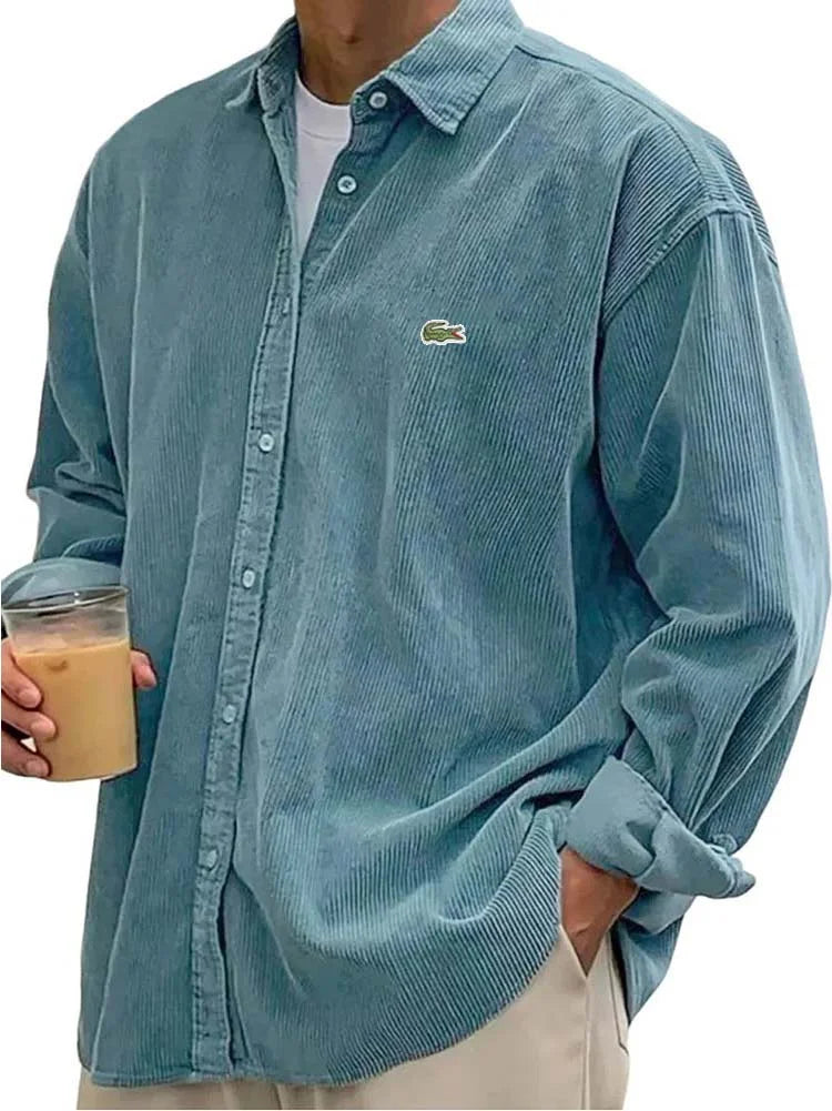Fashionable and versatile men's corduroy shirt