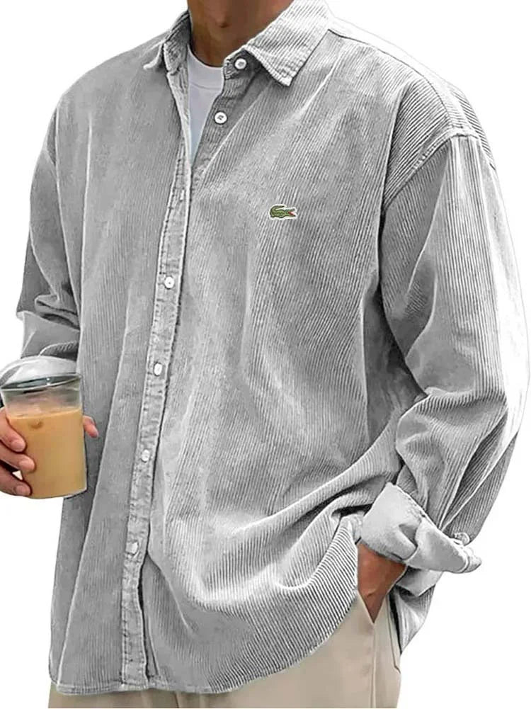 Fashionable and versatile men's corduroy shirt